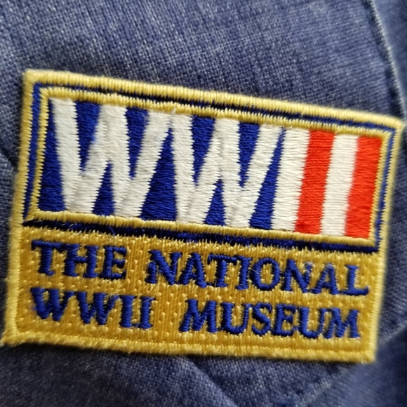 Vintage dark chambray blazer bt The Fashion Place L - Picture 3 of 6